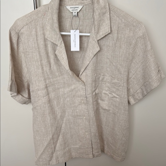 NWT Banana Republic Linen Blend Shirt - Picture 1 of 1